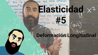 Ejercicio resuelto de elasticidad  Deformación longitudinal [upl. by Bubalo766]