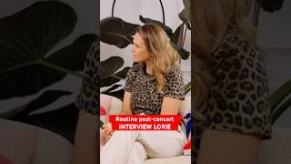 LORIE ROUTINE POST CONCERT interview [upl. by Auqenwahs]