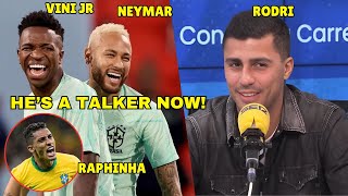 Neymar Raphinha REACT To Rodri Hit At VINI JR [upl. by Aerol]