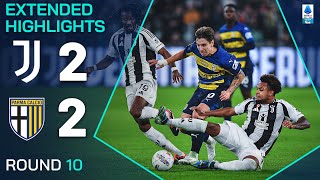 JUVENTUSPARMA 22  EXTENDED HIGHLIGHTS  SERIE A 202425 [upl. by Llenyt535]