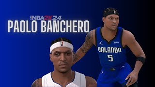 Paolo Banchero Face Creation NBA 2K24 [upl. by Htenek]