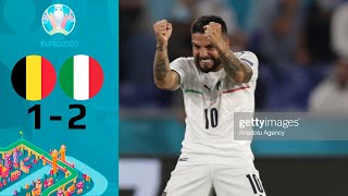 Lorenzo Insigne Goal Belgio vs Italia 12 Highlights amp Gol  EURO 2020 [upl. by Frame]