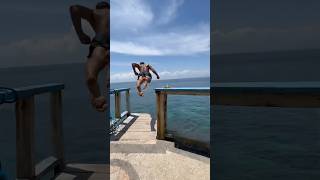 DER SPRUNG WAR RICHTIG KNAPP 👀🤯 cliffdiving cliffjumping extremesports [upl. by Kylah]