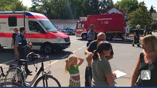 Brand an Schule in GauBischofsheim [upl. by Acceb]