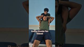 Bowling Shoulder Pain Fixed with Chiropractic  DrRakesh kumar youngspineclinic chiropractor [upl. by Dier]