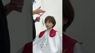 Short bob haircuttutorial haircut shortcut hairstyle [upl. by Nylecsoj730]