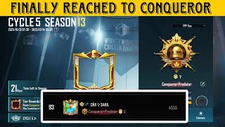 😰 Finally reached to conqueror today 💥 bgmi conqueror points 🔥 new Tricks [upl. by Oiredised]