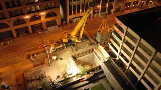 Timelapse 5th St Substation Transformer Replacement in Minnesota [upl. by Ace]