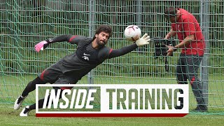 Inside Training Brilliant goalkeepers session and fastpaced finishing [upl. by Ivers]