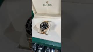 Rolex Submariner Yellow Gold Black Dial Bezel Mens Watch 126618 Review  SwissWatchExpo [upl. by Assilram488]