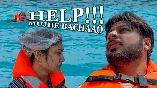 IQRA SAMUNDAR MAI PHANS GAI 😰  Life Guards Ko Bulana Para 😱 [upl. by Chaing]