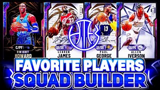 USING MY FAVORITE PLAYERS OF ALL TIME NBA 2k20 MyTEAM SQUAD BUILDER [upl. by Gan233]