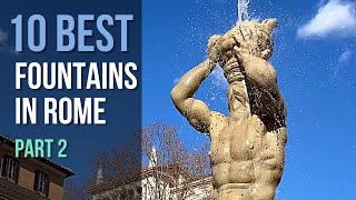 10 Best Fountains in Rome Italy—Part 2 [upl. by Yreffeg]