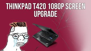 ThinkPad T420 LCD Screen Upgrade 720p to 1080p [upl. by Leotie]