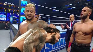 WWE 26 April 2024 New Tribal Chief Solo Sikoa Attack Roman Reigns For Tama Tonga Highlights [upl. by Nanreik]