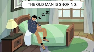 Its Raining Its Pouring Rhymes  The old man snoring  English Animated Nursery Rhymes For Kids [upl. by Egroeg]