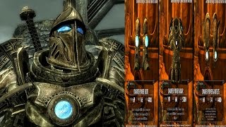 Skyrim Dawnguard DLC  AETHERIUM FORGE Crafting Location CROWN SHIELD STAFF [upl. by Akineg818]