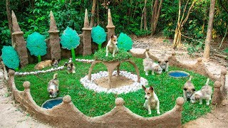 Building Dogs Muddy Playground Park And Clay leaf [upl. by Nimocks]