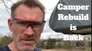 Back on the Camper Rebuild • Framing the Slideout Ceiling amp Roof [upl. by Tdnarb]