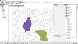 Arcmap  Watershed  Raster to polygon [upl. by Ahsilrae]