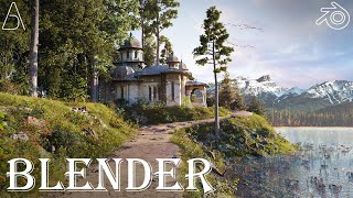 Realistic Environment With Blender 3D [upl. by Ardella]