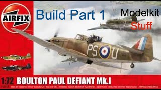 Airfix 172 Boulton Paul Defiant Mk1 Build Part 1 [upl. by Efron]