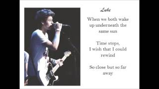 5SOS  Beside You Lyrics  Pictures [upl. by Nalced]