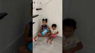 Dad catches daughters opening toys without permission shorts [upl. by Naehgem]