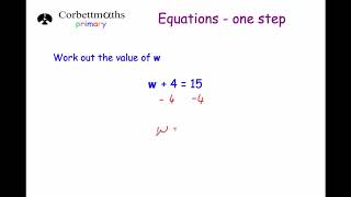 One Step Equations  Primary [upl. by Behnken]