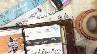 Filofax Wochendeko KW 10  2017  dummesmaedchen [upl. by Aseral262]