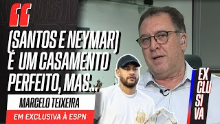 NEYMAR e GABIGOL no SANTOS futuro de CARILLE e mais Marcelo Teixeira abre o jogo à ESPN [upl. by Agon]