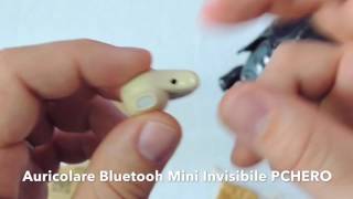 RECENSIONE Auricolare Bluetooth Mini Invisibile PCHERO [upl. by Photina]