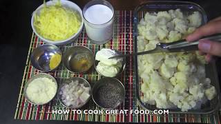 Cauliflower Cheese Recipe  No Flour Cauliflower cheese  Super fast [upl. by Ahsimed]