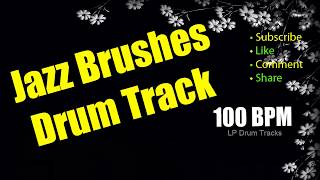 Jazz Drum Track  Swing Drum Loops 100 BPM Vintage Drum Tracks [upl. by Etnovad]