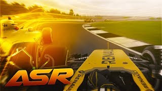 WHAT A SAVE F1 2016 League Race at Silverstone [upl. by Linson]