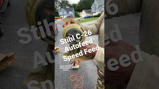 Trimmer Line Speed FEED with Stihl C26 Autofeed [upl. by Sheena902]