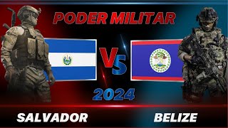 SALVADOR vs BELICE Comparación de poder militar 2024  SALVADOR vs BELIZE Military Power Comparison [upl. by Catherin]