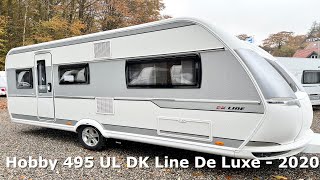 Hobby 495 UL DK Line De Luxe  2020  Campingvogn [upl. by Arymas]