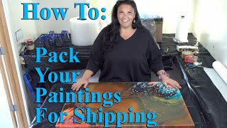 How To Pack Paintings for Shipping Packing a 24x36 Tools needed and Tips [upl. by Anivla545]