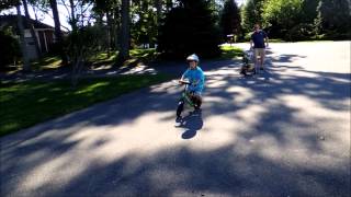 7 year old Strider 16 Balance Bike [upl. by Neerhtak]