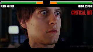 Peter Parker vs Harry Osborn WITH HEALTHBARS  HD  SpiderMan 3 [upl. by Belva]