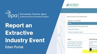 How to report an Extractive Industry Event [upl. by Anawed]