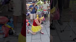 YAJAIRA se desató bailando con el combo los Cumbiamberos plazalibertad [upl. by Salema773]