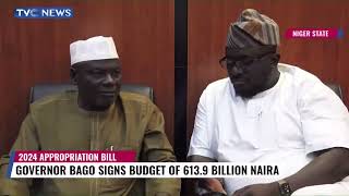 Niger State Governor Signs 2024 Budget Into Law [upl. by Duomham865]