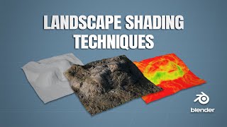 Realistic Terrain In Blender  Landscape Shading Techniques Blender 40 [upl. by Laktasic]