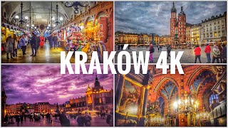 Zwiedzanie Krakowa Stare Miasto Sukiennice Rynek i Kościół Mariacki w 4K [upl. by Nilatak]