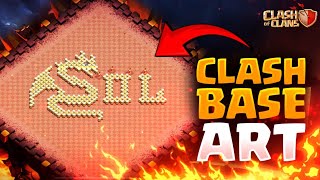 Artistic Clash of Clans Base Design  SOL [upl. by Euton]