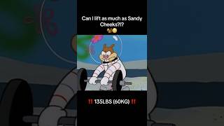 CAN I DEADLIFT LIKE SANDY CHEEKS 🤯💀 [upl. by Valina976]