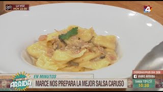 Vamo Arriba  Capeletis caseros con salsa Caruso [upl. by Hairahcez64]