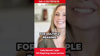 Emily Bennett Taylor A 4th Stage Lung Cancer Survivors Inspiring Story lungcancer cancersurvivor [upl. by Mikael]